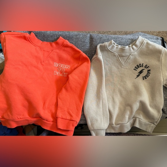 Old Navy Other - Old Navy Orange and Cream Kids Sweatshirts